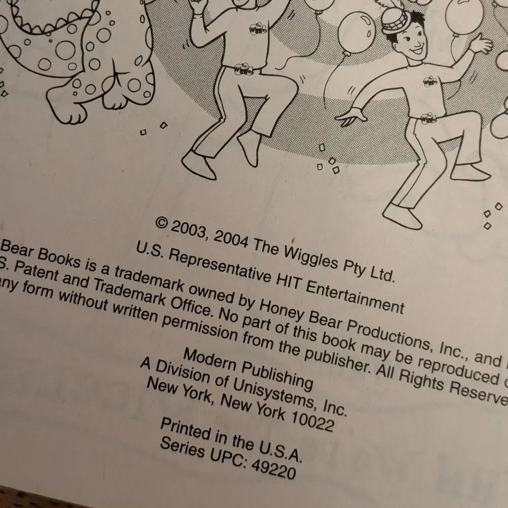 2004 The Wiggles Coloring Book